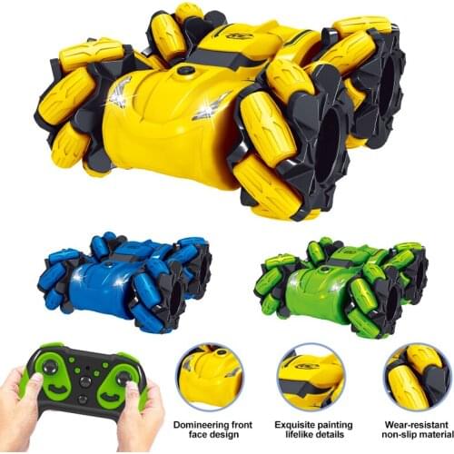 Rc Car Robot With Remote Control Stunt 2 and 1 2.4G 4CH 360 Rotate Electric Radio Toy For Children Radio Controlled Car