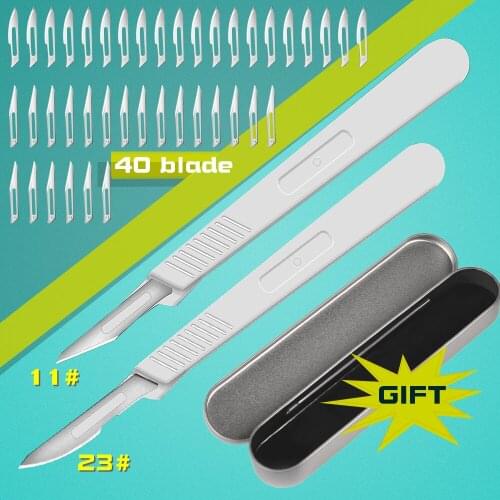 Utility Scalpel Blade DIY Cutting Hand Tools 11# 23# Medical Handel Scalpels Engraving Wood Carving Paper Cutter Fruit Food Craf