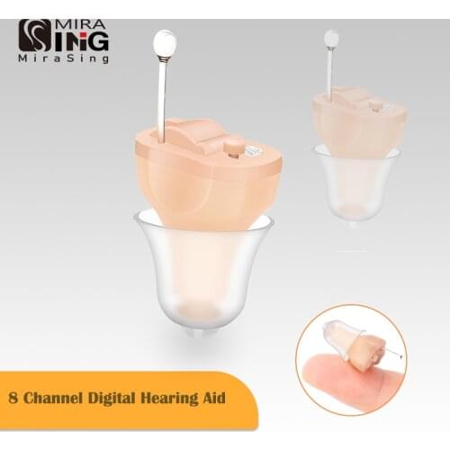 D30 CIC Hearing Aid 8 channels Invisible Complete In Ear Digital Hearing Aids Sound Amplifers Adjustable Ear Aids Hearing