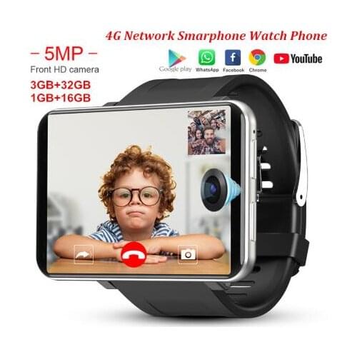 DM100 4G 2.86 Inch Screen Smart Watch Android 7.1 OS Phone 3 GB 32GB 5MP Camera 480*640 Ips Screen 2700mah Battery Smartwatch