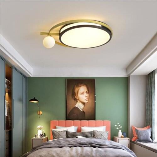 New Polygon Led Ceiling Light For Living Room Iron Ceiling Lamp For Childrens Room Light Fixture Mounted Home Deco