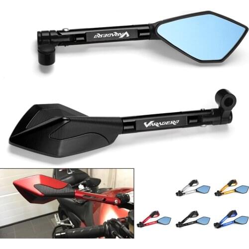Universal CNC Aluminum Motorcycle Handlebar Rear View Mirror Side Mirrors For HONDA XL125V XL125 XL1000 V Varadero XL1000