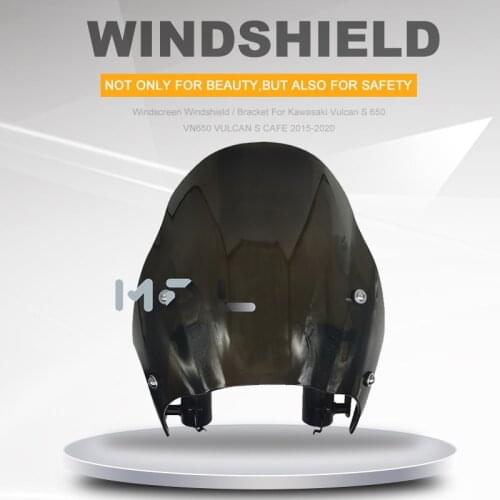 Windscreen Windshield / Bracket For Kawasaki Vulcan S 650 VN650 VULCAN S CAFE 2015-2020