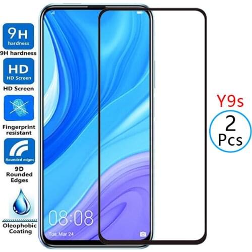 9d protective tempered glass for huawei y9s screen protector on huaweiy9s y 9s y9 s ys9 9ys safety film huawey huwei hawei huawe