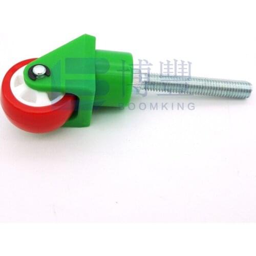 1''/D38mm*M8/M10*20/30/60mm water-proof Red and green Universal wheel,Furniture Caster,rubber roller,Conveying delivery wheel