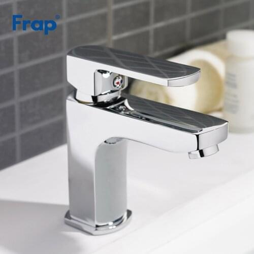 Frap 1 set Brass Body Bathroom Basin Faucet Vessel Sink Water Tap bath sink cold and hot Mixer taps faucets Chrome Finish F1064