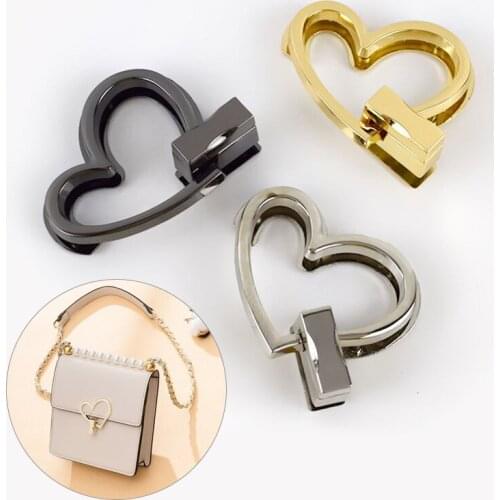 1PC Metal Durable Clasp For DIY Handbag Bag Purse Luggage Turn Lock Twist Lock Hardware Closure Bag Parts Accessories