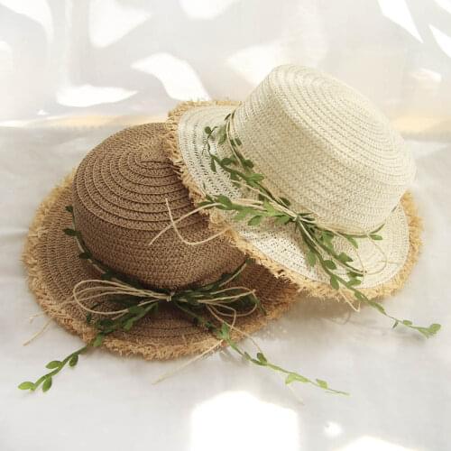 2021 New Summer Hats for Women Baby Chapeu Panama Beach Sun Straw Hat Gorro Sol Zon Hoeden Sombrero De Paja Cap Paille kids
