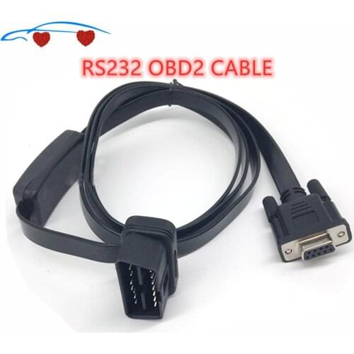 2020 Obd TooL 16PIN TO DB9 Serial RS232 OBD2 CABLE With Switch Auto Scanner Convert Adapter