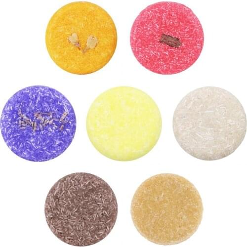 7pcs Assorted Natural Hair Nourishing Plant Essence Solid Shampoo