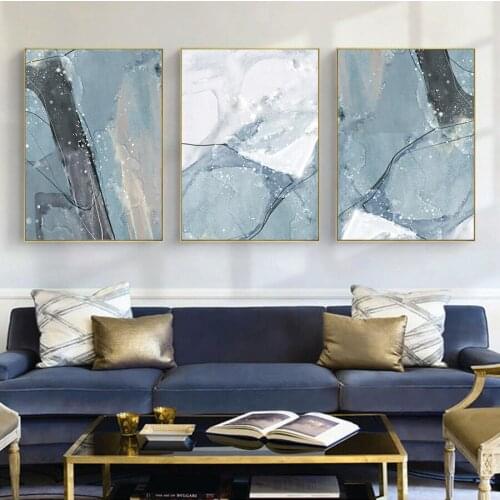 Canvas Abstract Picture Wall Art Prints Scandinavia Art Poster Modern Ink Painting for Living Room Corridor Fashion Home Decor