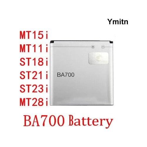 100% Ymitn 1500mAh Cell Phone Battery Li-ion Built-in battery panel For Sony Xperia MT15i MT11i ST18i ST21i ST23i MT28i BA700