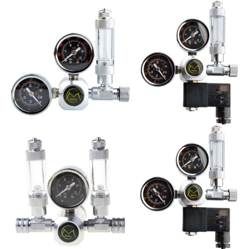 Aquarium CO2 Pressure Regulator Electromagnetic Pressure Gauge System Regulator 449C
