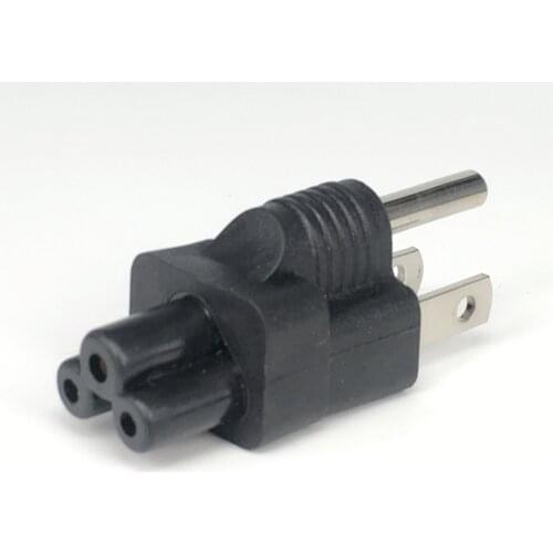 American Standard 3 Pins TO IEC320 C5 Recetacle Power Plug Convertor ,US-C5 AC Converter Adapter For Laptop