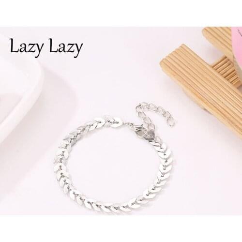 Charms Chain Bracelets For Women Gold Silver Color Arrow Geometric Bracelet&Bangle Jewelry Europe American Style Jewelry Gifts