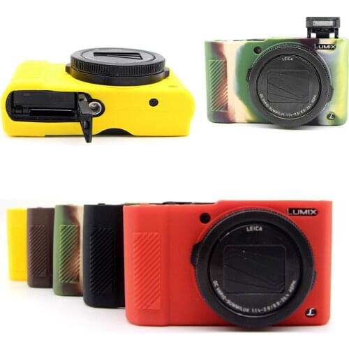 Soft Silicone TPU Skin Body Rubber Camera Case Bag Full Cover for Panasonic Lumix LX10 LX10K LX15 Case