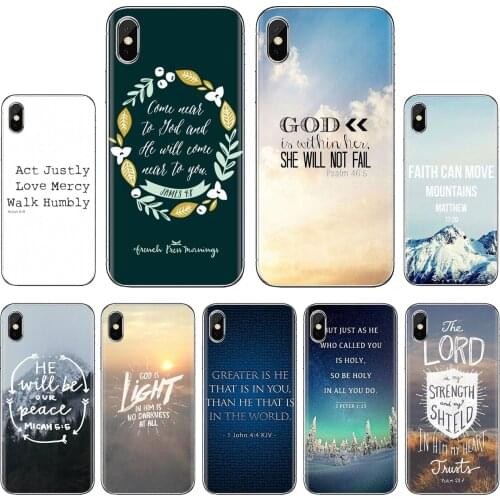 For Huawei Nova 2 2i 3 3i Y3 Y5 Y6 Y7 Y9 Prime 2015 2016 2017 2018 2019 Silicone Shell Case Christian Jesus psalm bible verse