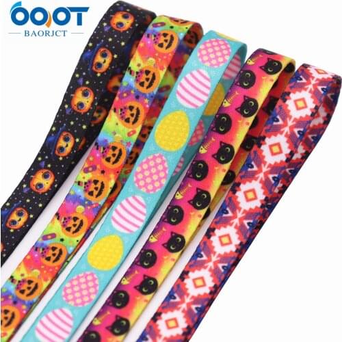 Double-Sided Halloween Series Thicken Ribbon 3/8Inch M-21818-1258,10Yards DIY Dog Collar Leash Mobile Phone Chain Kettle Webbing