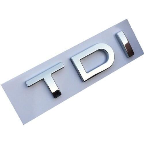 1pcs/lot ABS TDI Chrome Badge Emblem