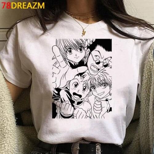 Hunter x Hunter Hisoka Killua clothes men couple clothes white t shirt ulzzang aesthetic grunge t shirt plus size
