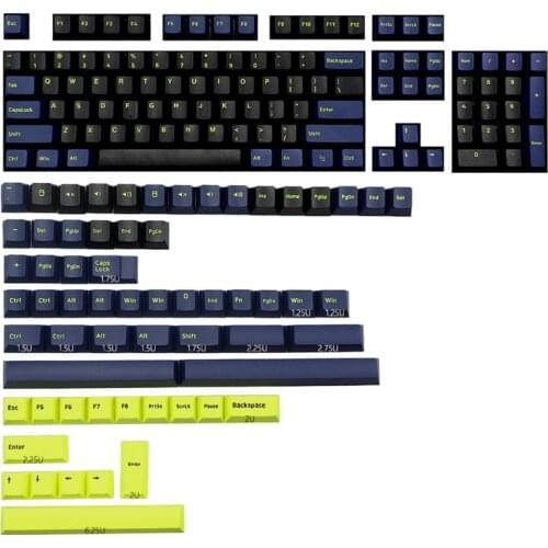 HX6A NIGHT RUNING 160 KEYS Cherry Profile Keycap Double Shot Thick PBT Keycaps Cap