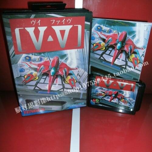 New Arrival Sega MD game - V-V with Box and Manual for 16 bit Sega MD game Cartridge Megadrive Genesis system