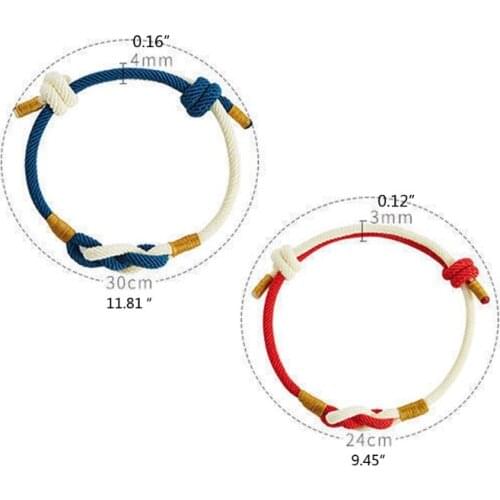2Pcs All-Consuming Love Bracelets Couple Distance Friendship Matching Bracelets AXYD