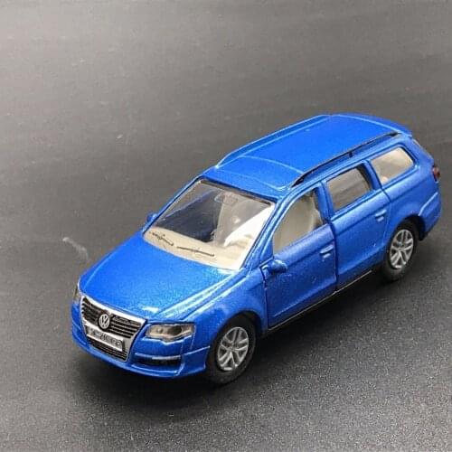 Classic blue alloy model car toy for Volkswagen Passat about 9cm long