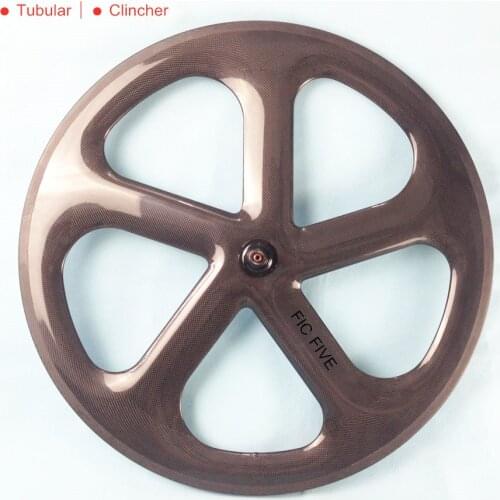 23mm wide 5 spoke wheel 58mm deep 3k glossy 100mm 130mm 135mm road disc spoke wheel tubular clincher track carbon 5 spoke wheel