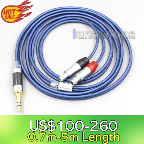 LN006807 HiRes 99% Pure Silver Earphone Cable For Sennheiser HD800 HD800s HD820s HD820 Enigma Acoustics Dharma D1000 Headphone