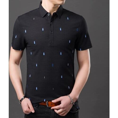 Fiber Great Quality Bamboo Men Polos 2020 Summer New Brand EU Gentleman Designer Short Sleeve Business Casual Polo Shirts Y102