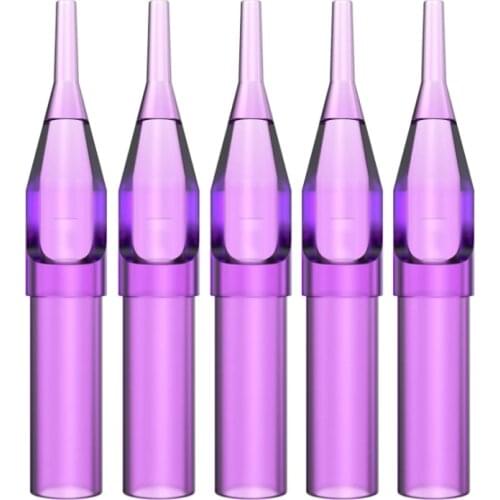 Professional 50pcs Disposable Sterile Tattoo Nozzle Tips Needle Tube Pick 3RT/5RT/9RT Needle Tube Machine Supply