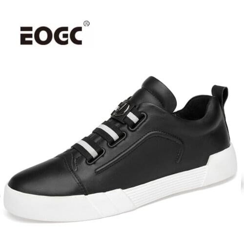 Natural Leather Shoes Men Waterproof Autumn Casual Shoes Flats Anti-slip Rubber Breathable Comfort Walking Men Shoes