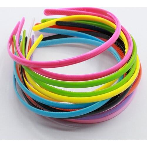 10pcs/lot Cute Adult & Kids Hair Head Candy Color Hoop Band Headband Satin Covered Hairband Women Accessories