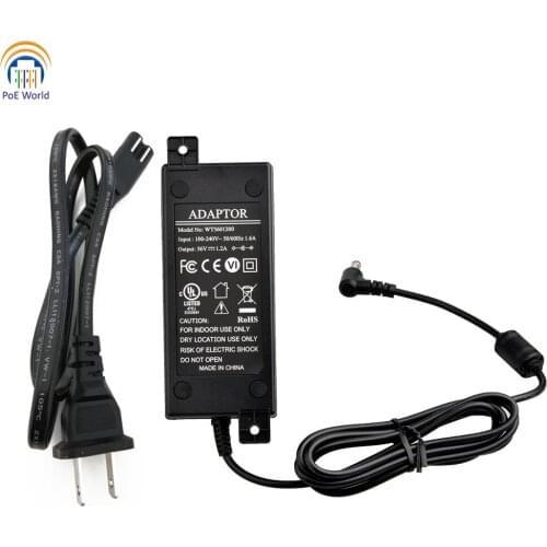 PS-56V60W 56 Volts Power supply Power adapter with power Cord 60Watt AC Adapter CE/FCC Certifacate