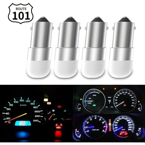 Route101 4x Car Instrument Panel Light 12V BA9S LED T4W Dashboard Indicator Bulb Auto Lamp Lighting Blue H5W 256 1895 1893 257