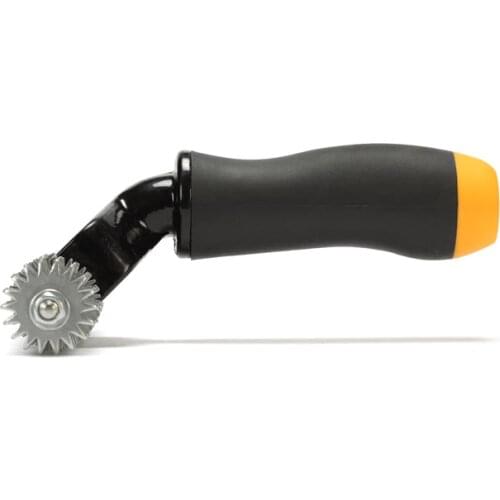 Manual handheld Carpet tool paving rolling seam stitching flattening flat toothed roller