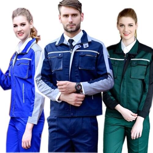 S-5XL Thick work clothing for men women green wear resistant worker suit coveralls factory workshop reflective repairmen uniform