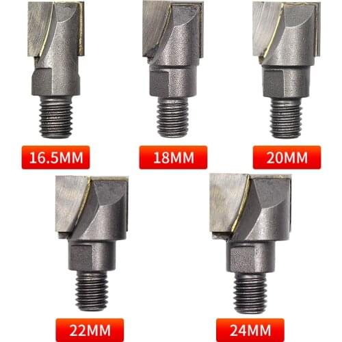 5Pcs M10 16.5-24mm Locksmith Woodworking Door Lock Mortiser Cutter Tungsten Steel Drill Bit Jig Tool