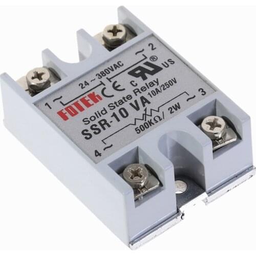 1pcs Solid State Relay Module SSR-10VA 10A Extermal control potentiometer Input 24-380VAC Output