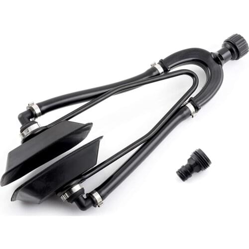 Universal Dual Water Feed Rectangular Muff Motor Flusher for Boats new