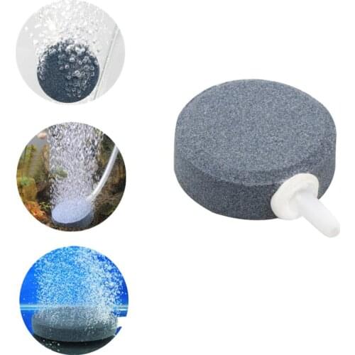 4cm Aquarium Air Bubble Stone Disk Fish Tank Pond Aerator Hydroponics Air Disffuser For Oxygen Air Pump Aquarium Accessories