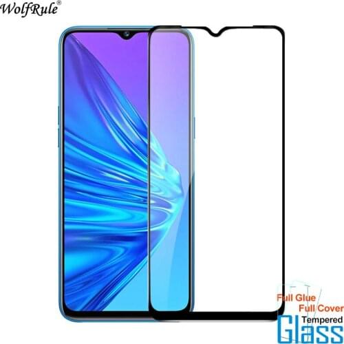 Glass For OPPO Realme 5 Screen Protector Full Glue Cover Tempered Glass For OPPO Realme 5 Glass 9H Protective Phone Film 6.5