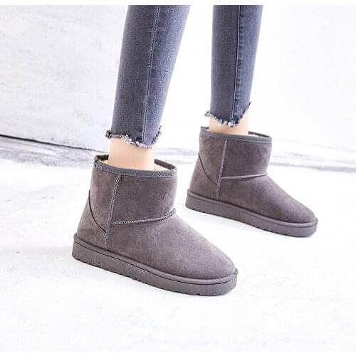 Slip On Winter Warm Shoe Woman Ankle Boots for Women Plush Snow Boot Women Men Shoes Casual Zapatos De Mujer Man Boots 2019