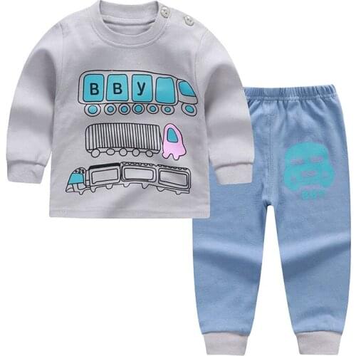 ZWF1221 Cotton Boys Clothes Cartoon Clothing for Boys Casual Clothing Sets Shirt+Shorts 2 Pcs Children Clothing Baby Boy Clothes