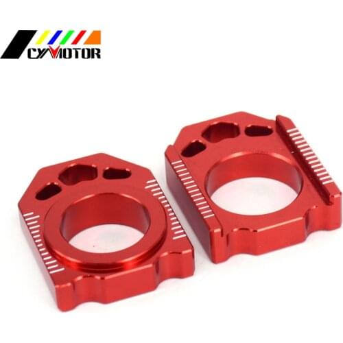 Motorcycle CNC Rear Adjuster Block Chain For HONDA CR125R CR250R CR 125 250 R CRF250R CRF250X CRF450R CRF450X CRF450RX CRF 450
