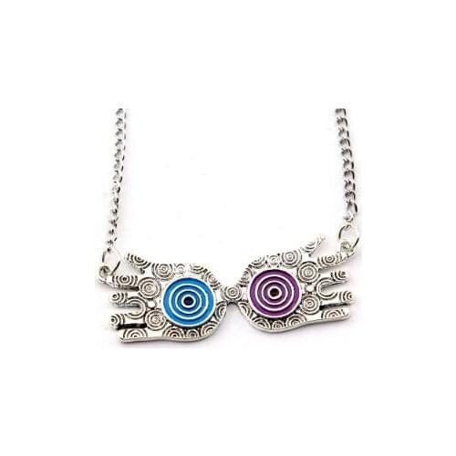 Harri Luna Lovegood Glasses Necklace Pendants Potters Owl Alloy Long Chain Sweater Chain for Women Girl Gift Car Pendant