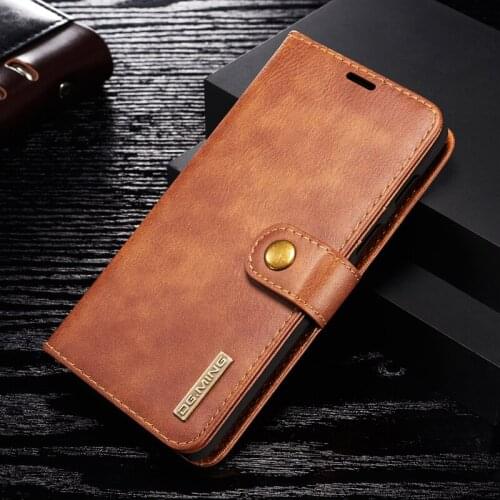 OnePlus 6T Case For Oneplus6 6T PU Leather Wallet Cover for oneplus6T 6 2 in 1 Thin Case Flip Magnetic Cover Book Holder Fundas