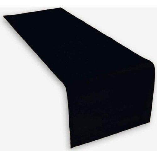 Decortex Soft American Table Runner Cloth Black 40x150 cm