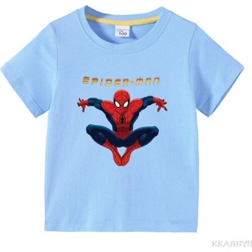 Disney Spiderman children summer short sleeve T-shirt boys bottom shirt baby half sleeve T-shirt childrens shirt